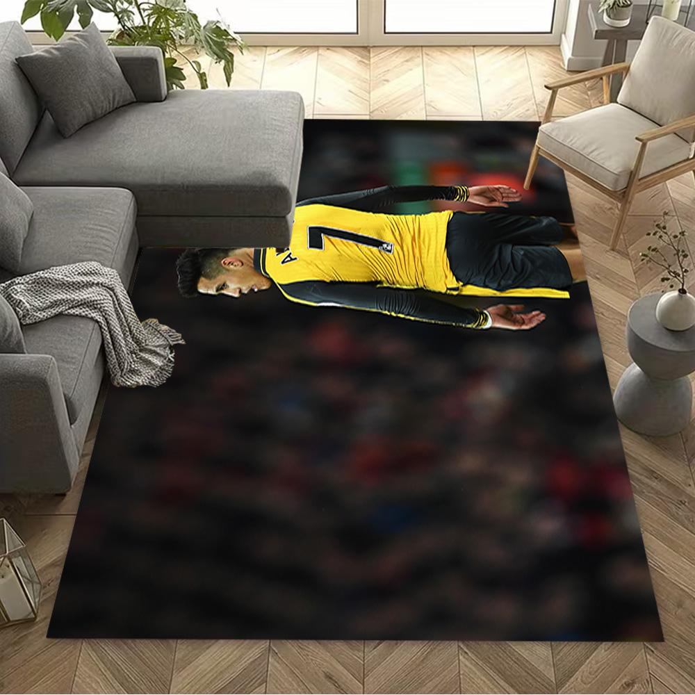 Manchester Player Portrait Carpet Design for Dormitory Dining Room Playrooms Game Room Antislip Carpet Office home decor