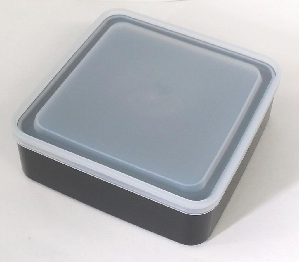 Japanese Lacquerware Mini Lunch Rounded with Origami Crane Design and Inner Two Box, 5-inch Corners, Black, (Black Interior) Lid, Tiers, H-150-46