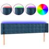 VidaXL LED Headboard Bedroom Furniture Double Bed Accessory Head of Bed Frame Interior Dark Blue 3123740