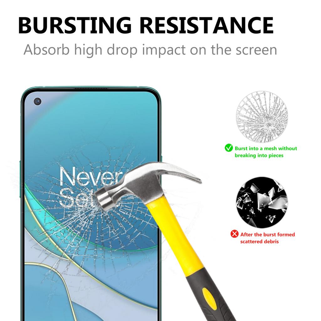 For OnePlus 9 (EU/US Version) Full Glue Full Cover Tempered Glass Screen Protector with Black Edges