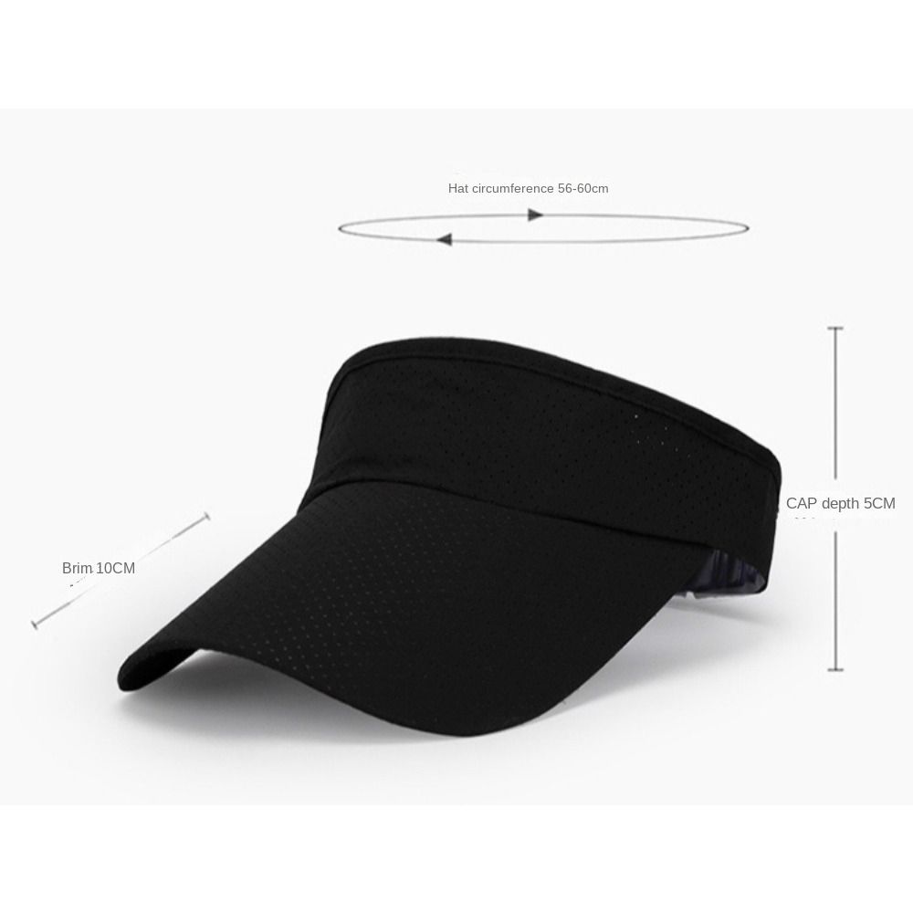 Sports Tennis Golf Empty Top Hat UV Protection Visor Caps Quick Drying Hat Sun Hat