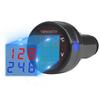 DiyStudio цифровой вольтметр термометр светодиодный 2в1 автомобильный 12В/24В автомобильный аккумулятор монитор [красный синий]
