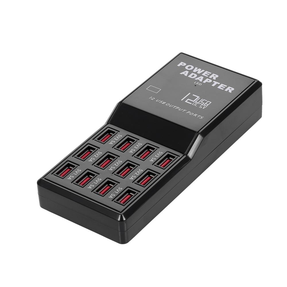 12 Ports USB Charging Dock Multi Ports Charging Station USB Charger Station Tablets Charging