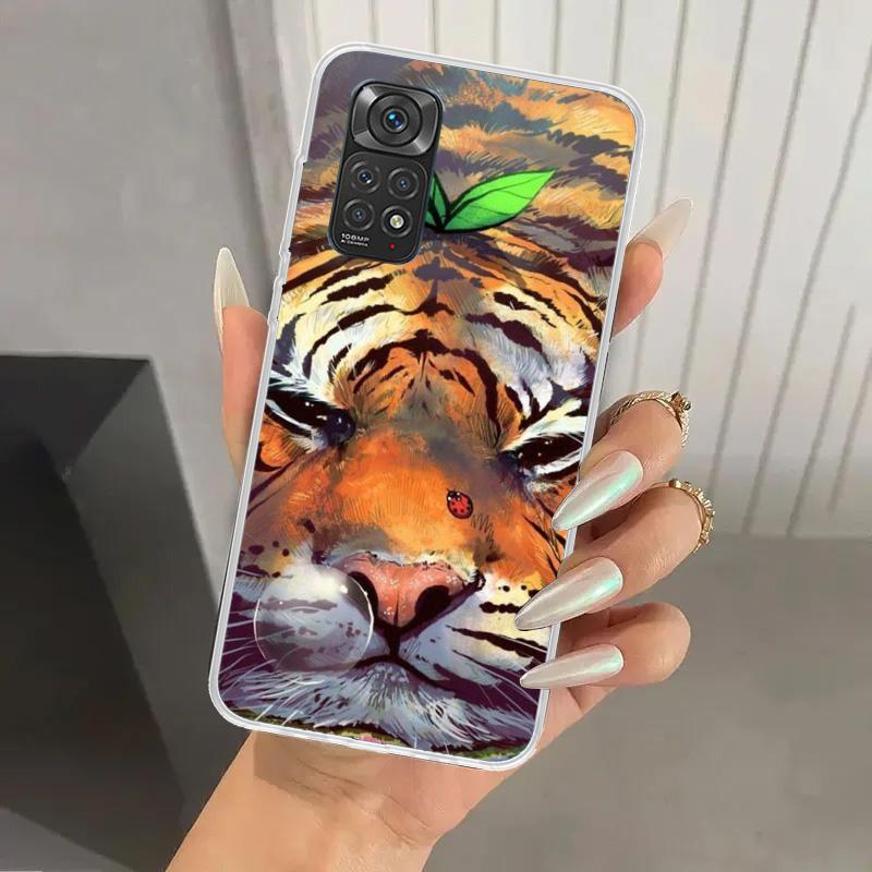 Superior Tiger Pattern Art Phone Case for Xiaomi Redmi Note 15 14 14S 13 12S 12 Pro 11S 11 Plus 11T 11E 10S Soft Funda Print She