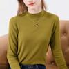 Autumn and Winter Women's Blouse Half-high Neck Bottoming Shirt Women's Inner Knitwear Long-sleeved Tops