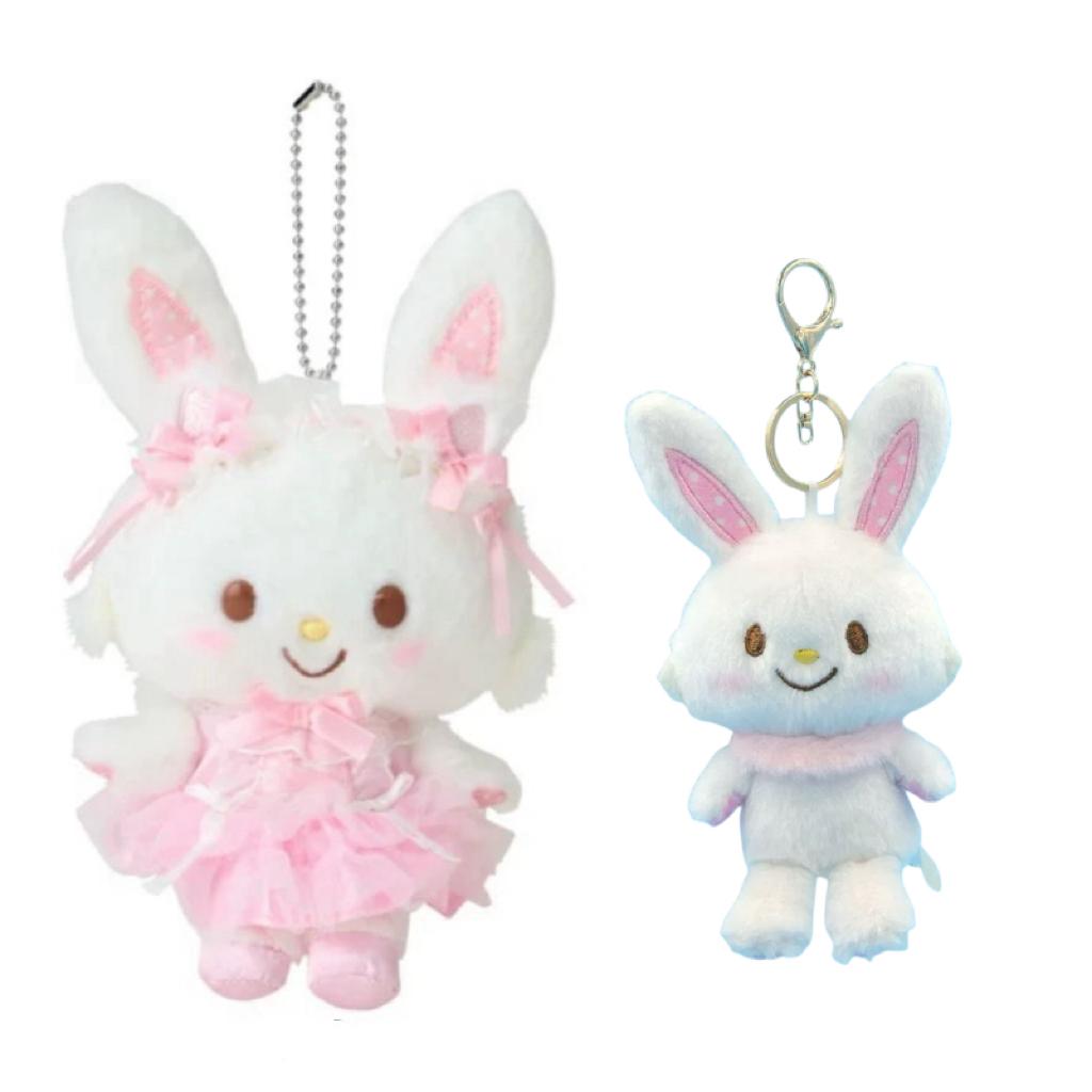 Cartoon Wish Me Mell Plush Toy Kawaii Ballet White Skirt Rabbit Wish Bunny My Melody Soft Stuffed Doll Keychain Kids Gift