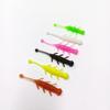 DUODUOYU 10PCS Mini Soft Worm Fishing Lure 0.25g/40mm AJING Rockfish Artificial Baits Bass Silicone Fishing Tackle