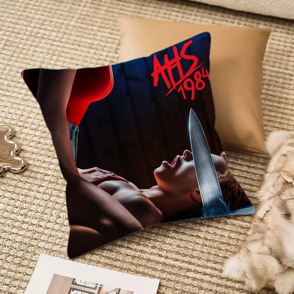 A-american TV H-horror Stories Pillow Case Anti-dustmite Invisible zipper Sofa Bed