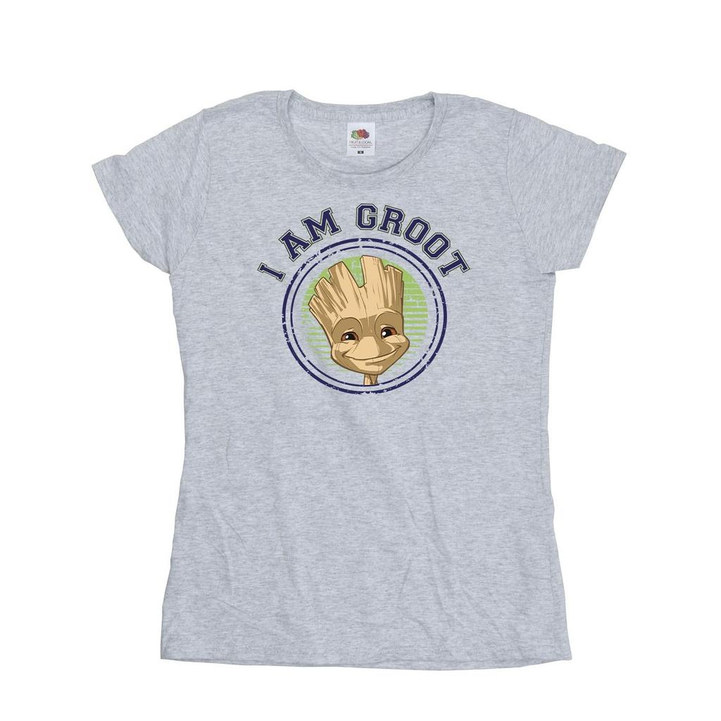 Guardians Of The Galaxy Womens/Ladies Groot Varsity Cotton T-Shirt