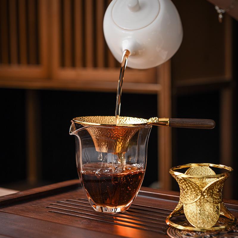 Ситечко для чая, фильтр для чая, чайный набор из сплава, аксессуары для домашнего приготовления чая, воронка для приготовления чая, ложка, сепаратор остатков чая