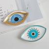 Devil's Eye Tray Creative Ceramic Entryway Decoration Turkish Eyes Dessert Plate Ring Tray Jewelry Ornament Storage Tray