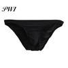 Solid Color Briefs Men Summer 3D U-convex Low-rise Underwear Thin Panties Three-dimensional Pouch Moisture-wicking