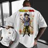 Футболка с принтом из аниме Dragon Ball, короткий рукав, мужская и женская, летняя новинка 2025, модная, повседневная, хлопковая, популярная