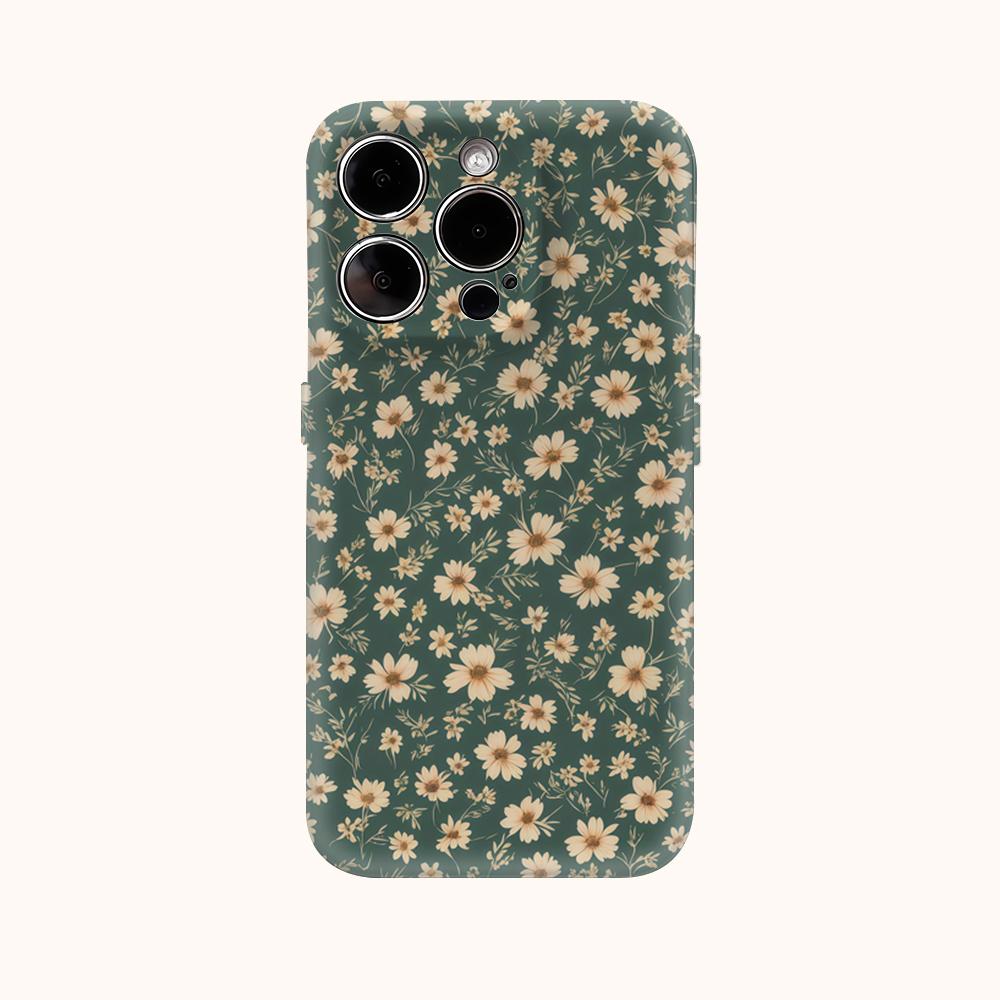 Маленький чехол для телефона с цветочным узором для IPhone 16 15 14 13 12 11 X XS XR XSMAX 7 8 Pro Max Plus Двухслойная задняя крышка