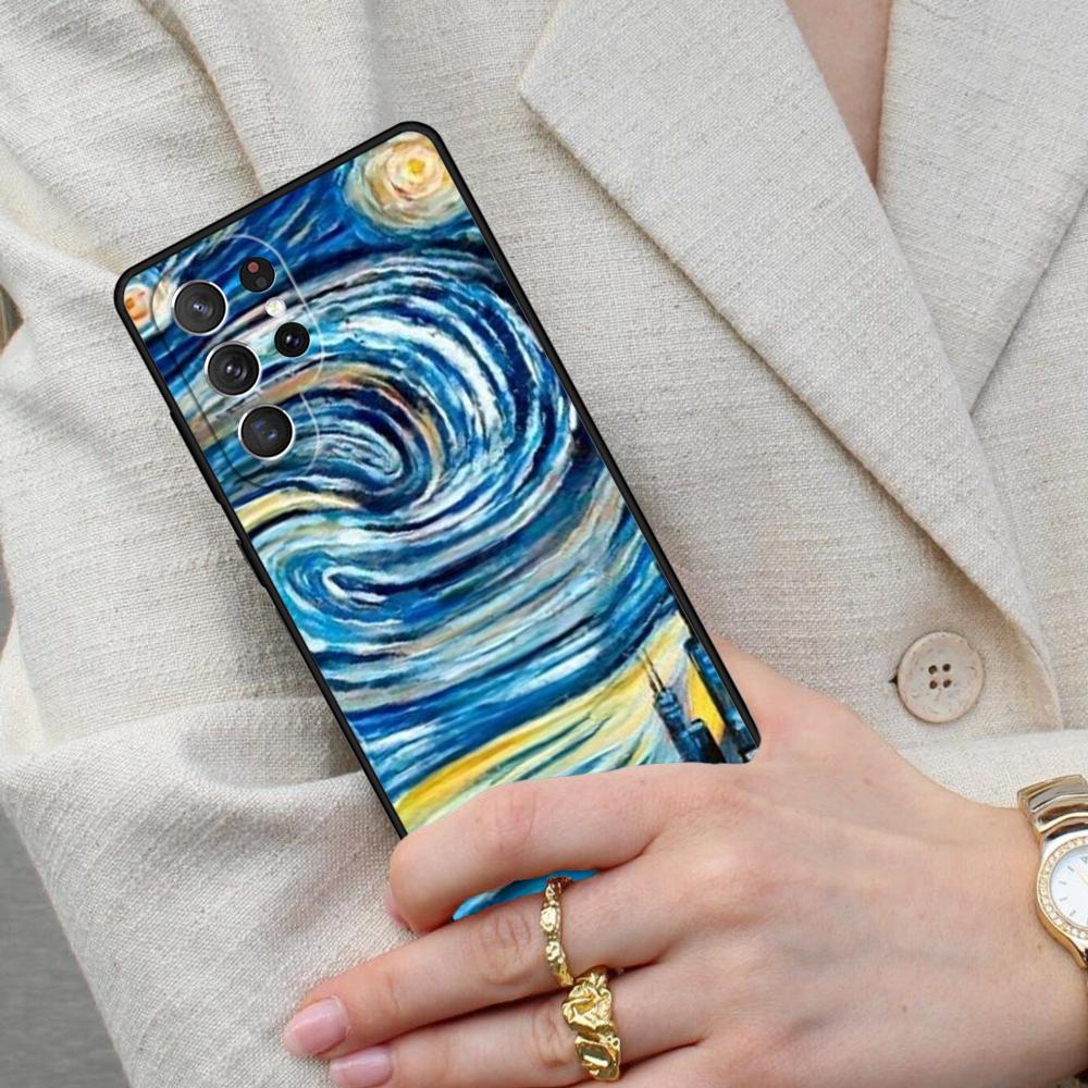 Чехол для телефона "Звездная ночь" Ван Гога для Samsung Galaxy S26 Ultra S25 S24 S23 S22 S21 S20 Note10