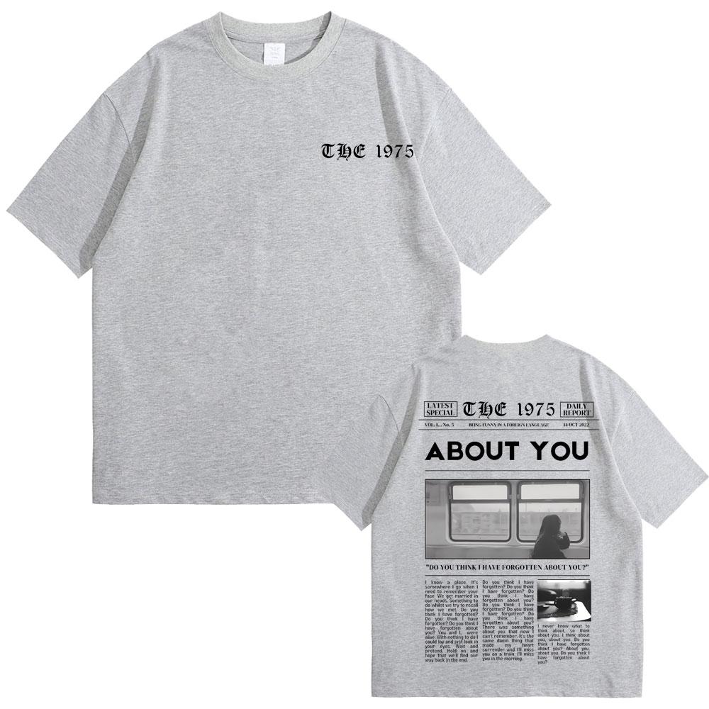 British Band The 1975 Being Funny in A Foreign Language about You Print Tshirt Unisex Hip Hop Vintage Rock Harajuku Tshirts