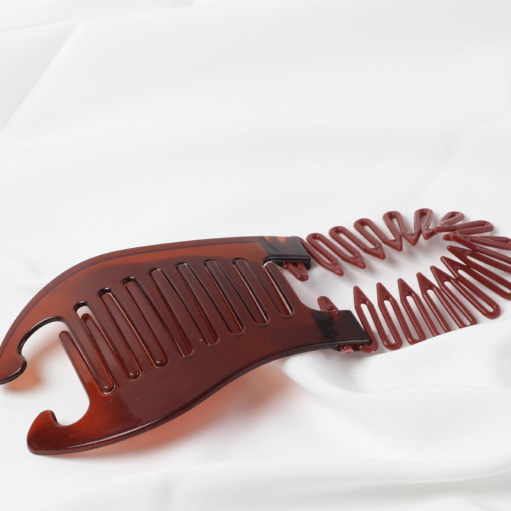 Женская расческа заколка-банан клипса черная коричневая резинки расческа для волос аксессуары для волос подъемник для волос коготь