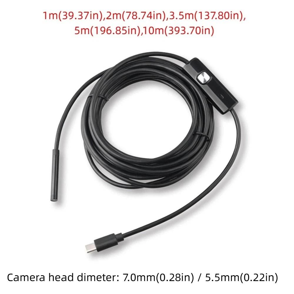 6 светодиодных камер-эндоскопов IP67 Водонепроницаемый Мини-эндоскоп Камера для инспекции Устройства Android