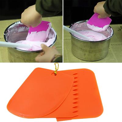 3шт. Помощник лопаточка для торта. Три типа с антипригарным покрытием. Легко хранить. Удобные скребки для торта для крема.