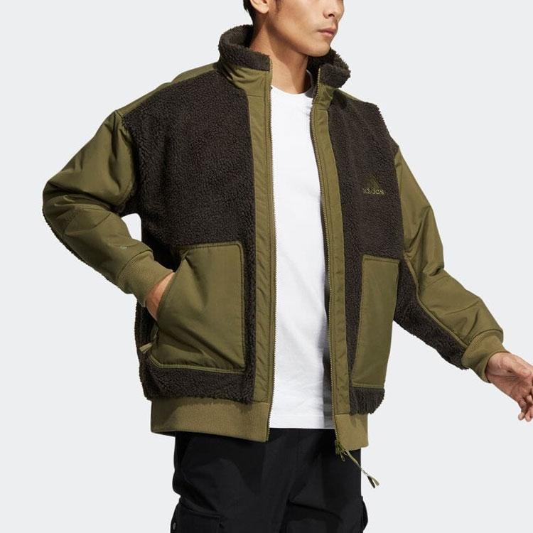 Adidas Color Block Logo Embroidered Jacket Men Jackets HP1390