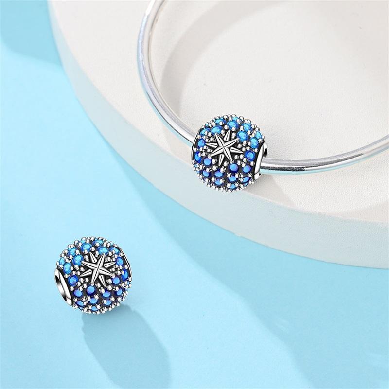 Аутентичный медный Шарм-бусина Шармы Роскошные Шармы-бусины «Звездное небо» Совместимы с браслетами DIY Женские Изготовление Изысканный Подарок