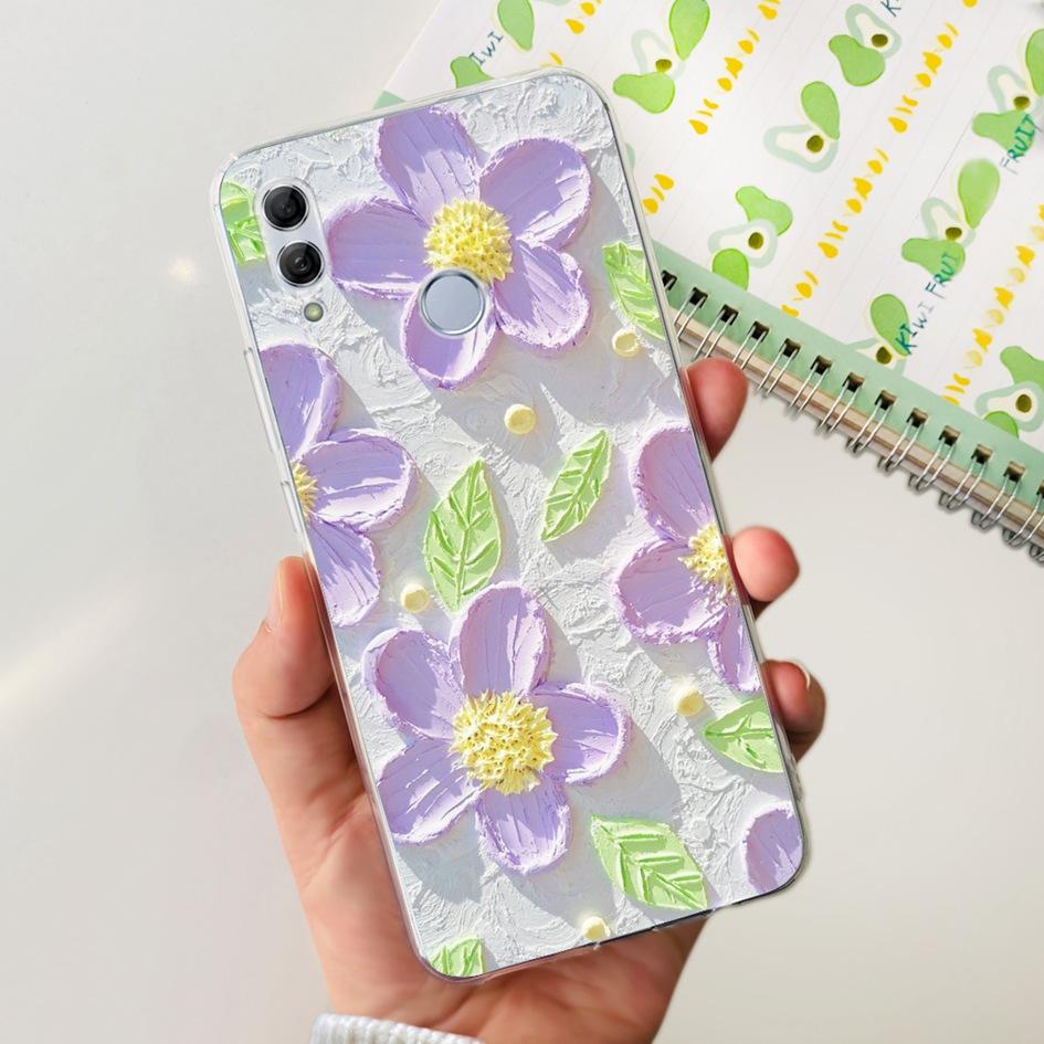 Чехол для Honor 10 Lite HRY-LX1 HRY-LX2 Чехол Мотылек Прозрачный Силиконовый Fundas Чехлы Для Honor 10 10i Honor10 Бампер