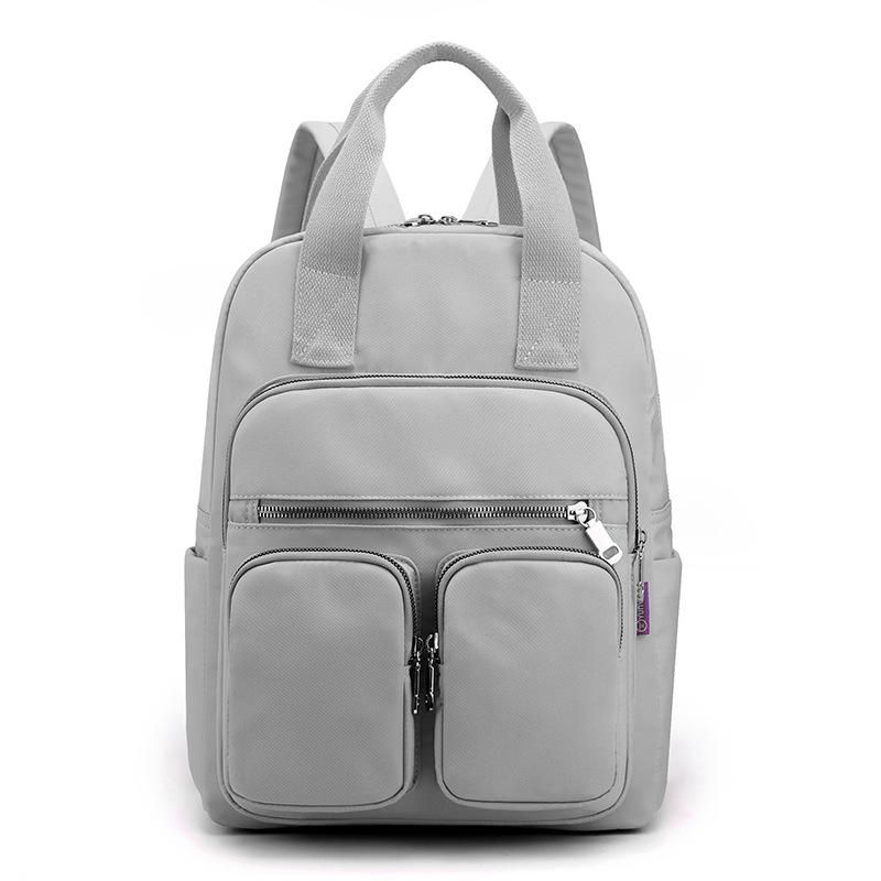 Fashionable Soft Leather Large-capacity Travel Backpack Dual-purpose Single-shoulder Schoolbag