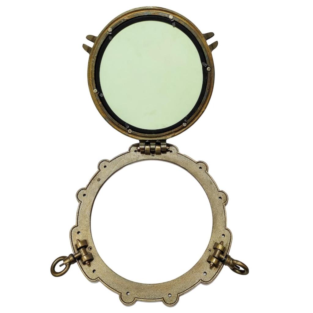 15 дюймов Тяжелый Зеркальный Шкаф Иллюминатор Для Окна, Канальная Лодка, Лучшие Декоративные Рождественские Подарки Декора Для Папы, Украшения Для Дома