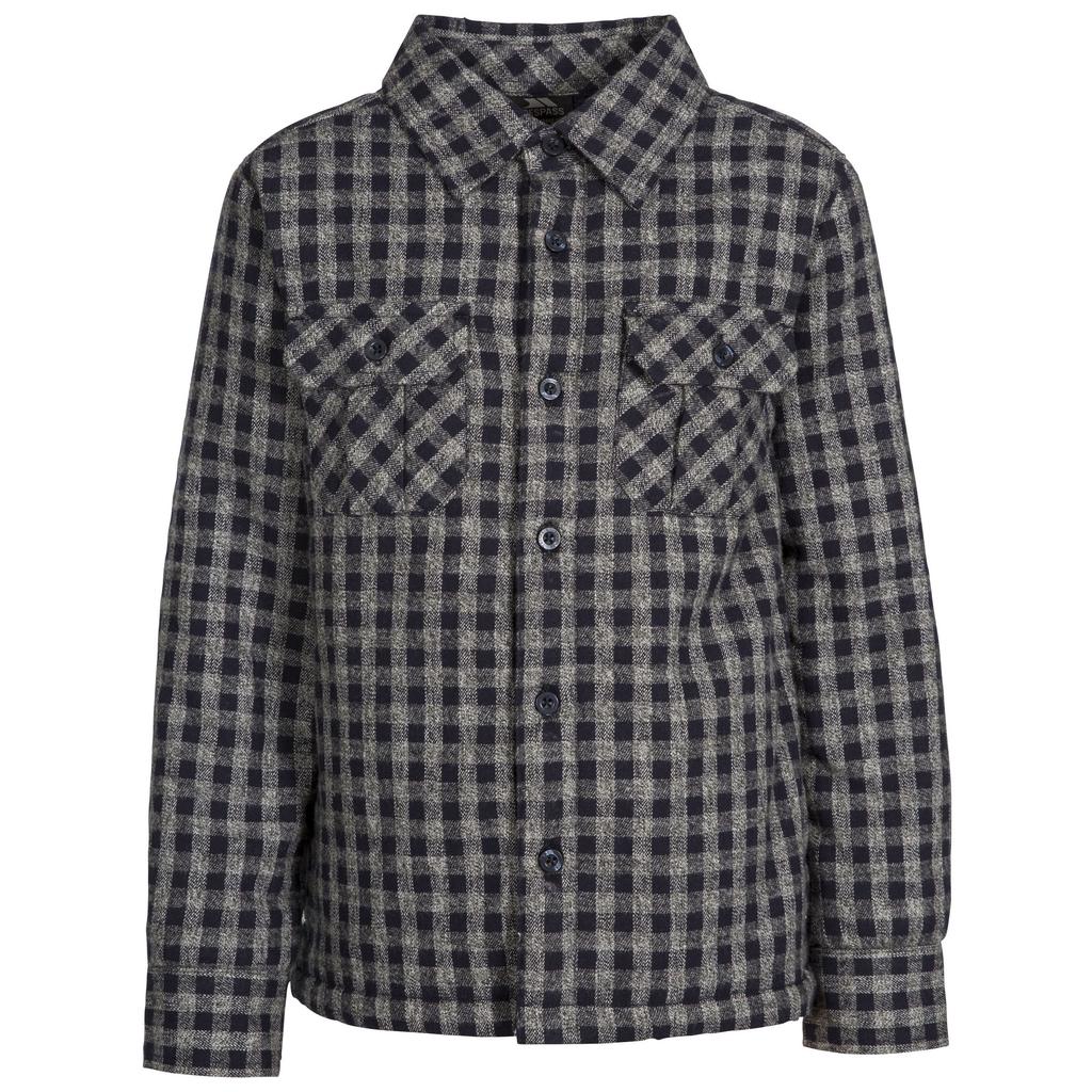 TRESPASS Childrens/Kids Average Long Sleeved Gingham Shirt