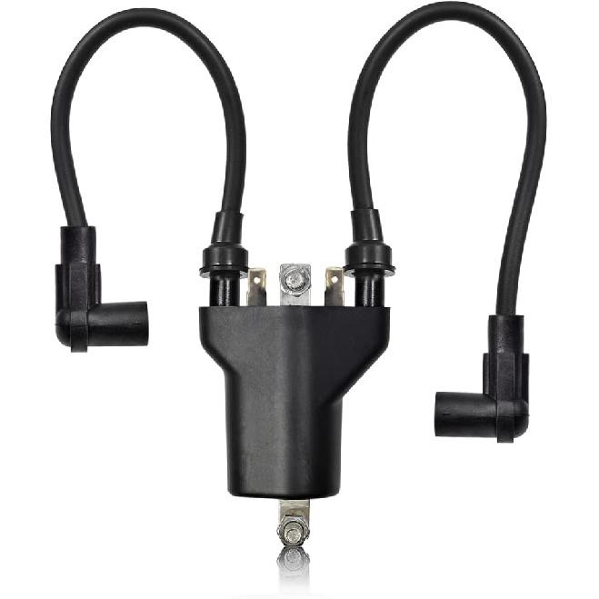 Ignition Coil Pack & Spark Plug + Cap For EZGO 1991-2002 TXT Robin 295Cc 350Cc 4 Cycle Gas Golf