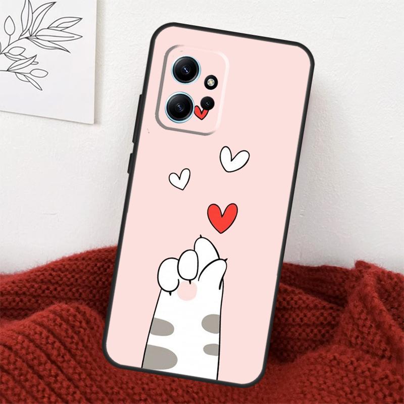 Милый забавный чехол с узором лапок кошек для Xiaomi Redmi Note 14 10 11 12 13 15 Pro Plus Чехол для Redmi 15 15C 13C 12C 10C 14C