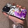 Чехол для телефона с аниме-девушкой Широ для iPhone 17 16 15 14 13 12 11 Plus Pro Max, разноцветный, лазерный, с эффектом северного сияния, ударопрочный, Funda Cover