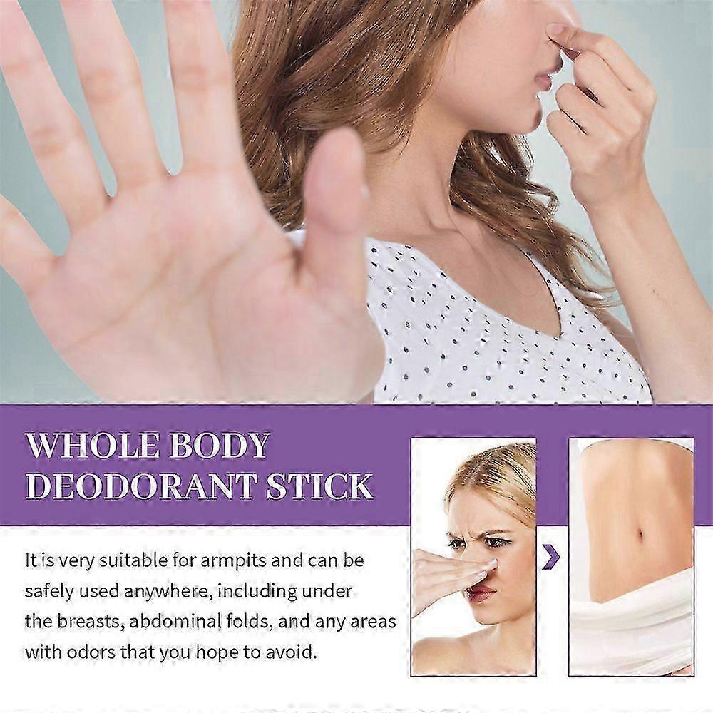 5X Women's Full Body Deodorant Stick Aluminum-Free Deodorant Stick 72 Hour