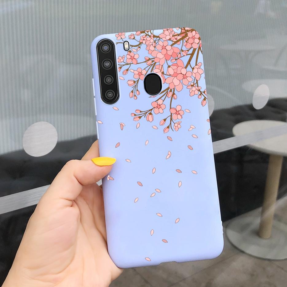 Силиконовый чехол для телефона Samsung Galaxy A21 Чехол 6,5" Задняя крышка Coque Мягкий ТПУ Fundas Samsung A 21 A21 SM-A215U Защитный корпус