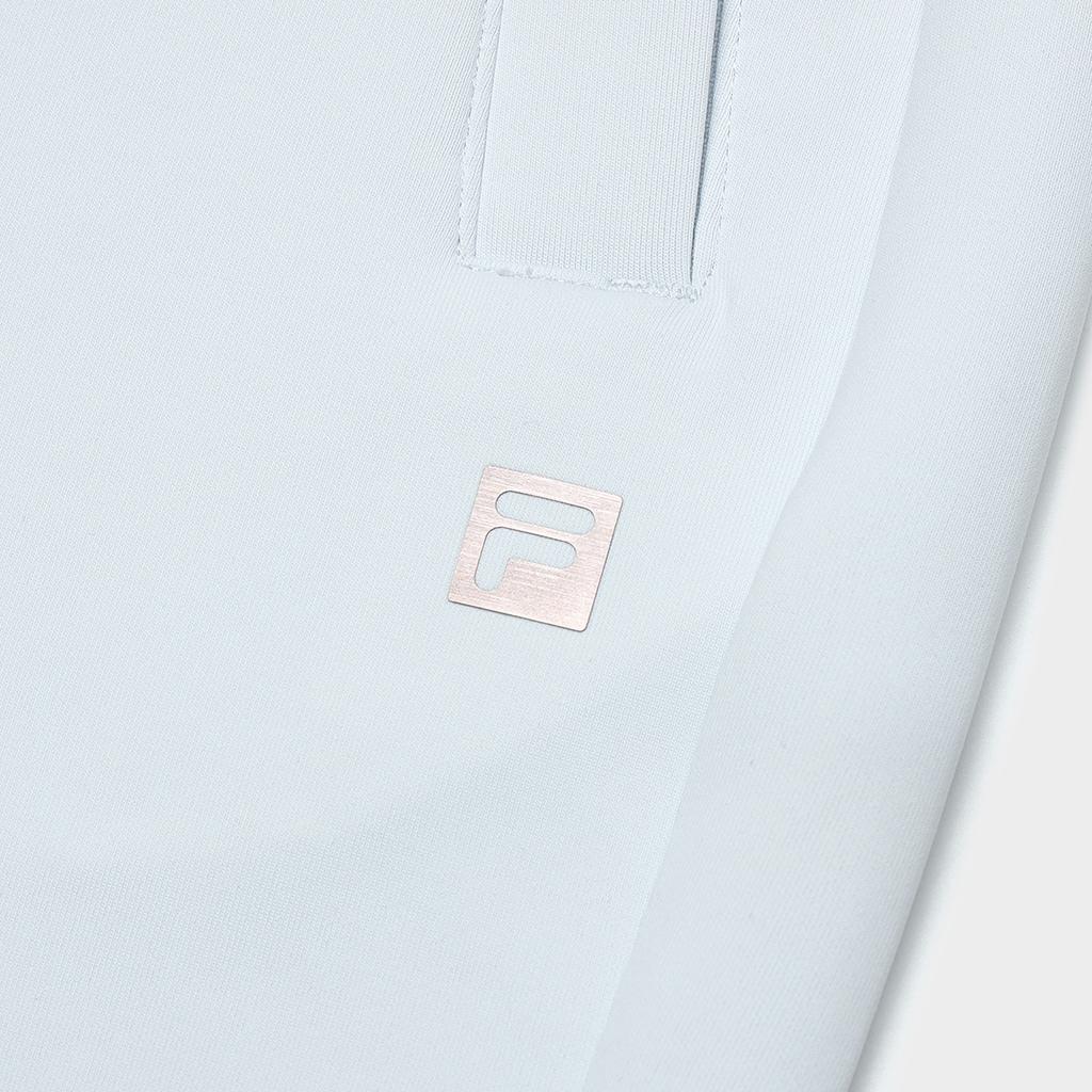 Fila Solid Color Cuffed Fitness Knitted Sports Pants Women Bottoms Bean-Gray-Blue A11W411611F-LB