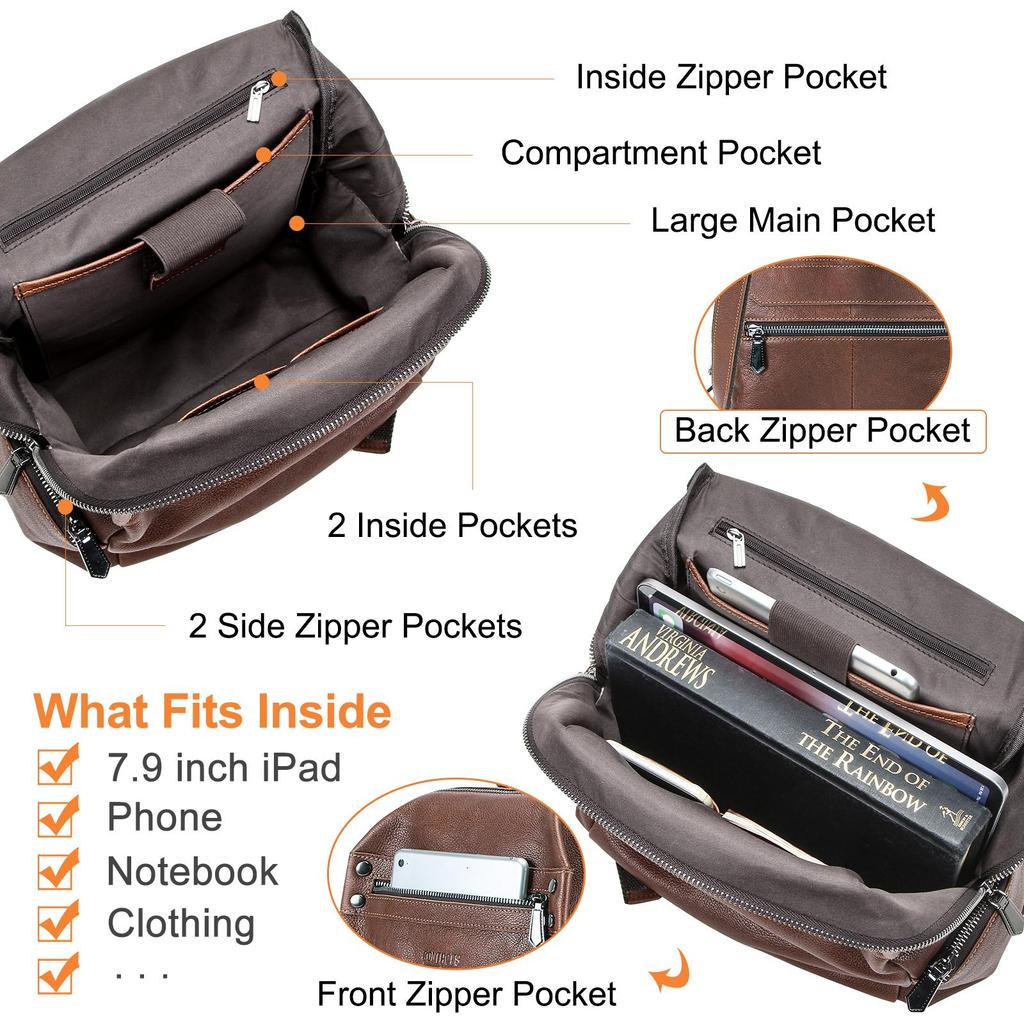 CONTACT'S женский рюкзак из натуральной кожи