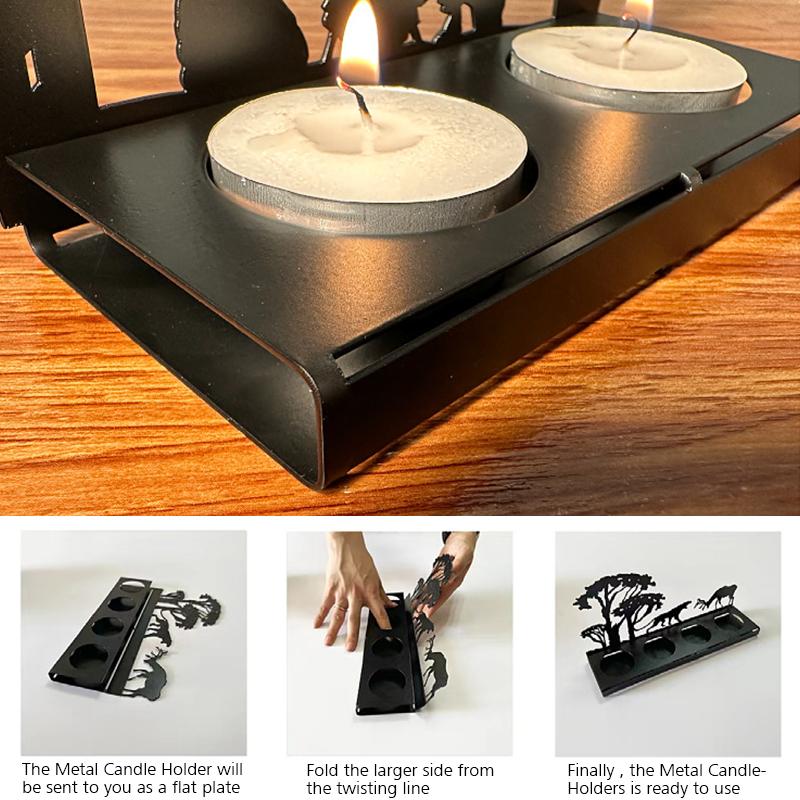 Железный художественный подсвечник для сцены рождения, рождественский подсвечник для сцены дня рождения