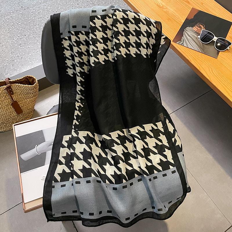 1PC 180*90cm Keep Warm New Elegant Luxury Silk Scarf Decoration Shawl Sun Protection With Women Fashion