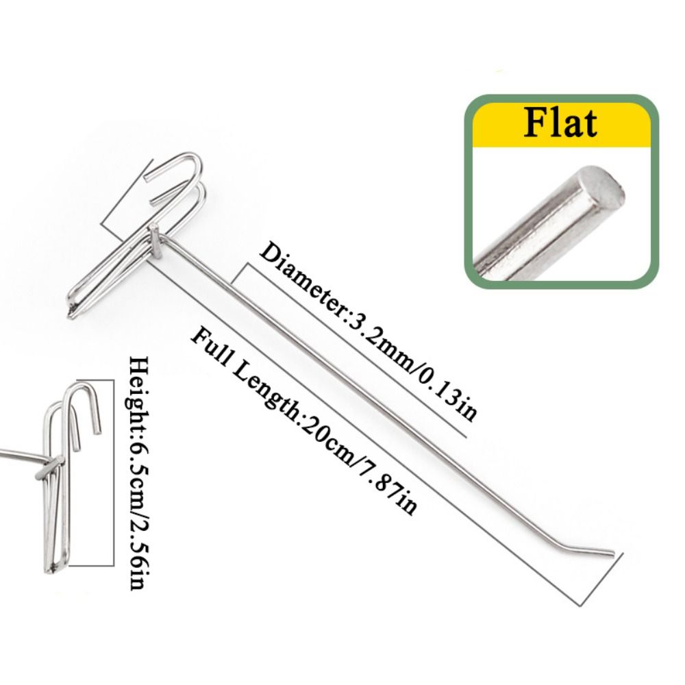 Supermarket Screen Hooks 5-25cm Store Organizer Durable Grid Hooks  For Screen Grid