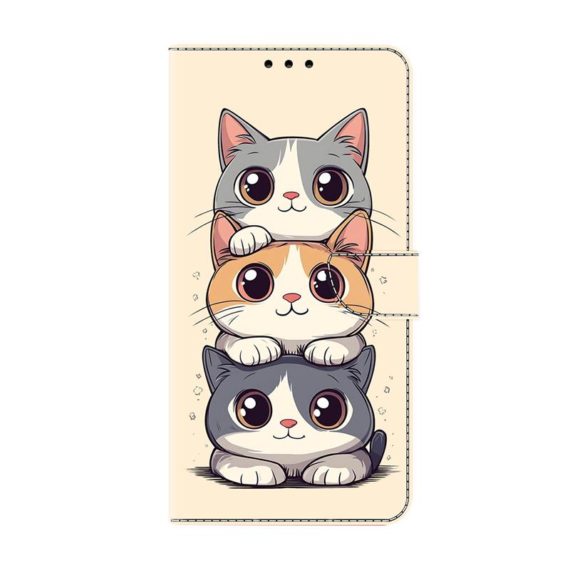 Чехол-краска для кошек для Samsung Galaxy A37 A57 A17 A07 A56 A36 A26 A16 A06 A55 A35 A25 A15 A54 A34 A14 Чехол-кошелек для телефона Чехол для телефона