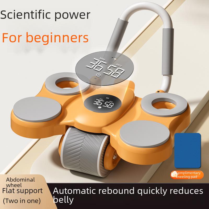 Автоматическое колесо для пресса - фитнес-оборудование для подтяжки пресса и укрепления корпуса. Идеально подходит для домашних тренировок.