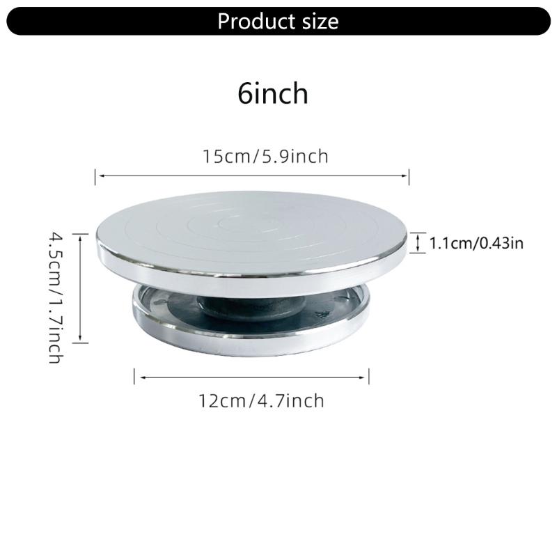 6/8/10/12 дюймов Двустороннее гончарное колесо-вертушка Поворотный круг для лепки Поворотный круг Поворотный круг для лепки глины