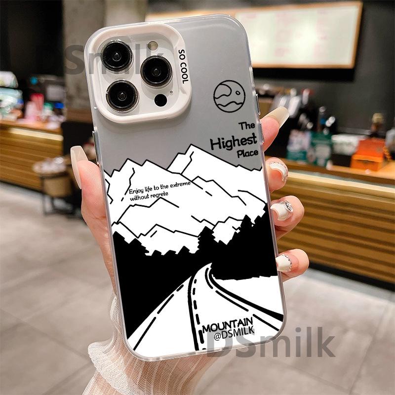 Жесткий чехол Anti-Drop для iPhone 11, 13, 14, 15, 16 Pro - дизайн Snow Mountain, совместим с 11XsMax и 7/8 Plus
