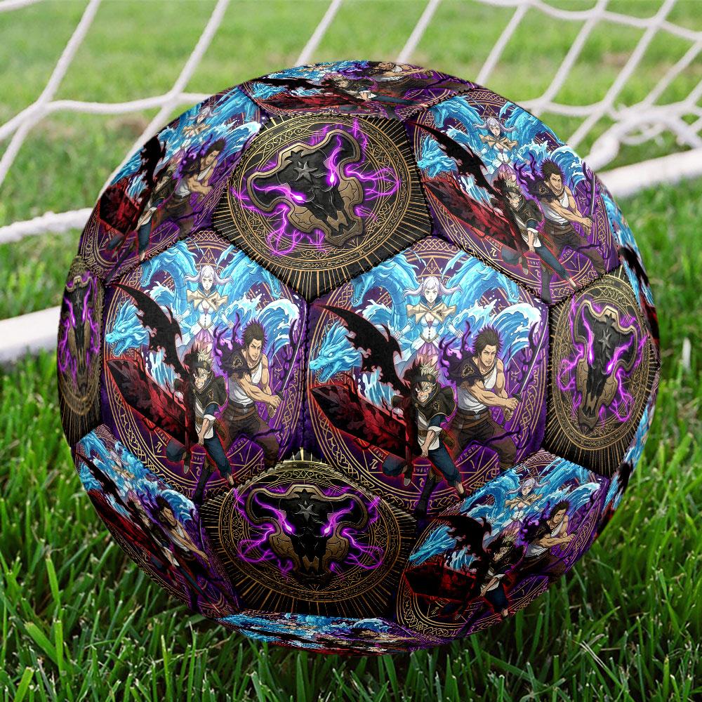 1pc Black Clover Soccer Ball Size 5 Indoor Soccer Ball Fashion Colorful Backyard Game - Great For Sports Fans Gift HE1