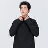 MINISO Men's Quick-Dry Half-Zip Long Sleeve Fitness T-Shirt