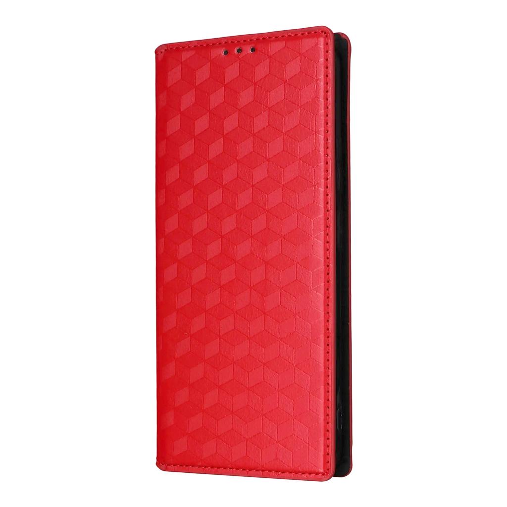 For Cubot A30 Case Wallet Rhombus Imprinted Leather Phone Cover