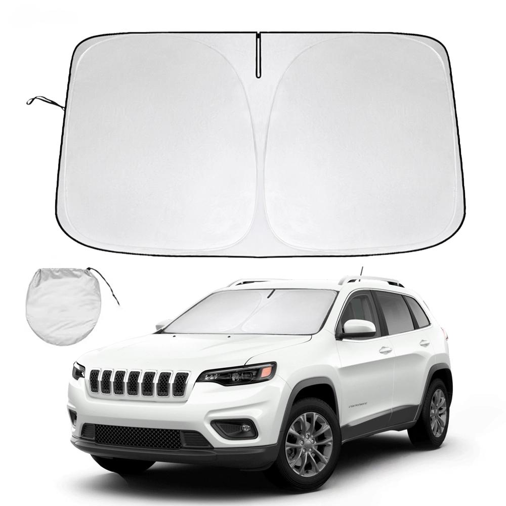 Car Windshield Sun Shade for Jeep Compass 2017- Window Sunshade Foldable Window Sun Visor Cover Blocks UV Ray