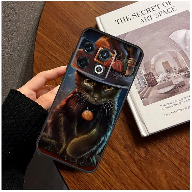 Witch Cat For OnePlus 13R 10R 12R 10T 8T 13T 11 12 13 15 Case For OnePlus Nord 5 CE 2 3 4 Lite N20 N30