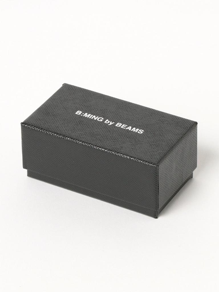 В:MING LIFE STORE by BEAMS Мужской серебристый полосатый зажим для галстука, один размер