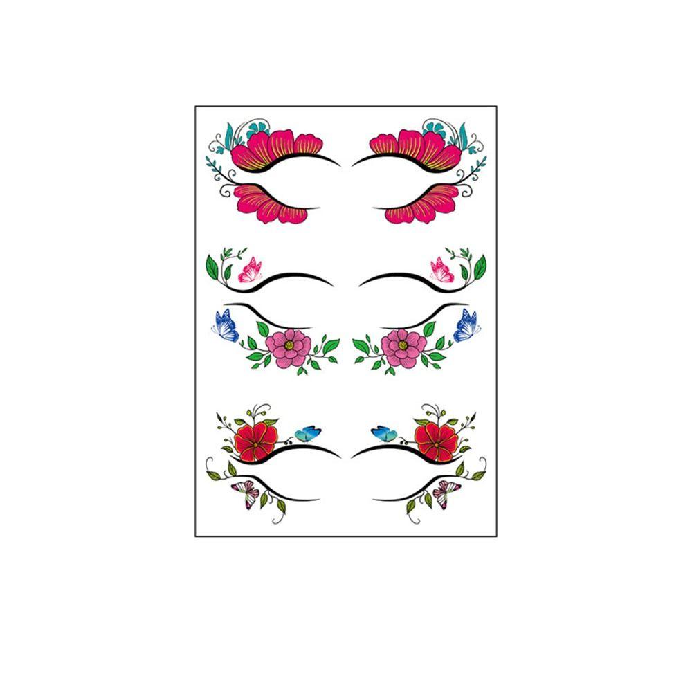 Наклейка для макияжа ресниц, водонепроницаемая наклейка для теней для век, татуировки на Хэллоуин